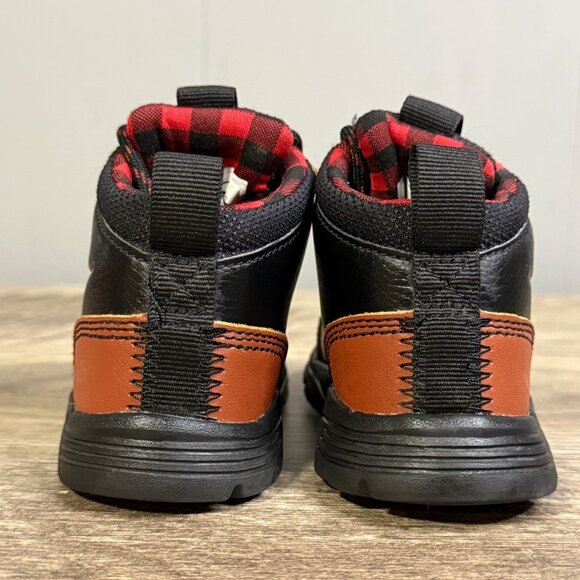 Nike ACG Toddler Boots Black & Brown Leather Lace-Up Waterproof Rubber sz 4C - Picture 5 of 8